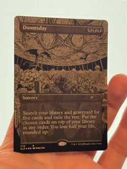 1X ETCHED FOIL Doomsday BORDERLESS MINT MTG Magic Secret Lair Junji Ito English - Image 3