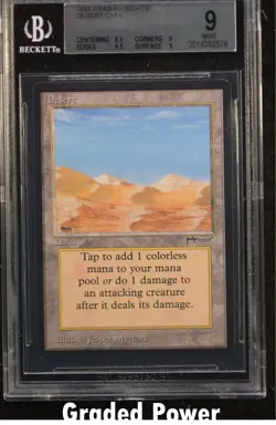 Arabian Nights Desert BGS 9 (2578) Magic MTG - Image 1