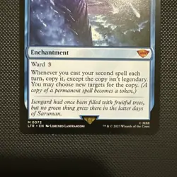 Storm of Saruman MTG LotR: Tales of Middle Earth mythic blue enchantment - Image 2