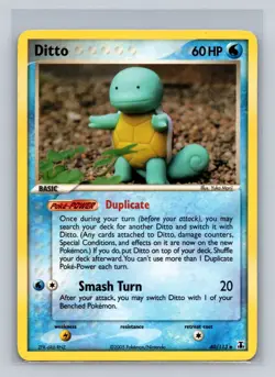 Pokemon Ditto - 40/113 - (Squirtle) English Non Holo EX Delta Species LP - Image 1