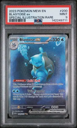 Pokemon Scarlet & Violet 151 TCG Blastoise EX 200/165 PSA 9 - Image 1