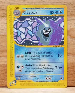 Cloyster 42/165 Rare Expedition Non Holo Pokemon Card NM - Image 1