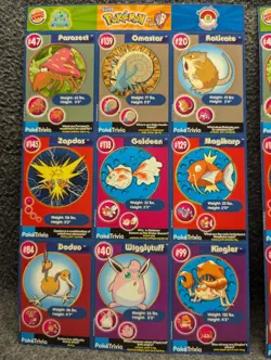 Burger King Pokemon Master Trainer #6 collector set - 5 uncut sheets all same - Image 2