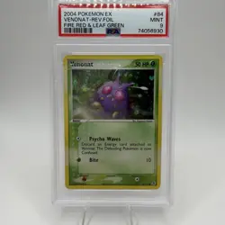 Pokemon Venonat Reverse Holo PSA 9 Mint 84/112 Fire Red Leaf Green - Image 1