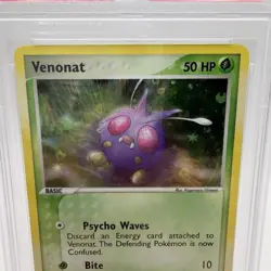 Pokemon Venonat Reverse Holo PSA 9 Mint 84/112 Fire Red Leaf Green - Image 2