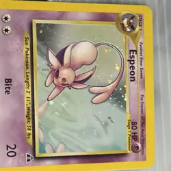 Pokemon Espeon Holo Rare 1/75 Neo Discovery 2001 English Trading Card - Image 3