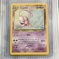 Pokemon Espeon Holo Rare 1/75 Neo Discovery 2001 English Trading Card - Image 4