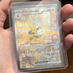Pokemon Alakazam ex 201/165 Scarlet & Violet 151 Holo Special Illustration Rare… - Image 2