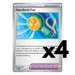 4x Handheld Fan - 150/167 - SV06: Twilight Masquerade (TWM) Pokemon Playset x4 - Image 1