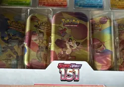 2 Pokemon Scarlet & Violet - 151 (5-Pack) Mini Tins w/ 4 Promos Costco Bundle - Image 4