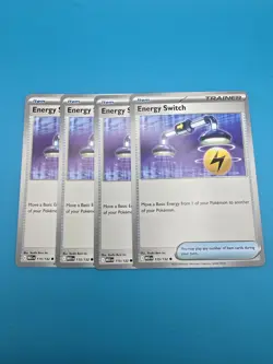 4x Energy Switch 115/132 Mega Evolution Pokemon Playset x4 - Image 1