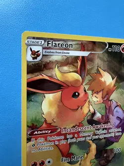 Pokemon Flareon TG01/TG30 Brilliant Stars Trainer Gallery Ultra Rare Holo 110 HP - Image 3