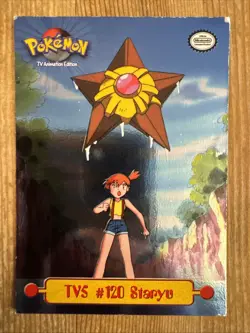 TV5 #120 Staryu HOLO - Pokemon Topps TV Animation DMG - Image 1