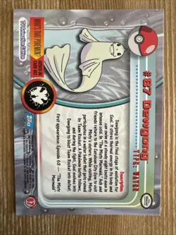 2000 Topps Pokemon #87 Dewgong TV Animation Series 2 Blue Logo non holo NM - Image 2