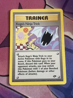 Pokemon Gym Challenge – Koga's Ninja Trick 115/132 – Uncommon Trainer - Image 1