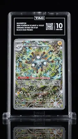 Pokemon Magneton 159 SV: Scarlet & Violet Promo Black Star TAG Graded Holo 2024 - Image 1