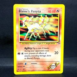 2000 POKEMON GYM HEROES BLAINE'S PONYTA 63/132 (COMMON) MP - Image 1