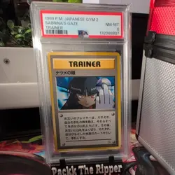 Sabrina's Gaze Gym Banned Japanese Pokemon Trainer PSA 8 NM - MT - Image 2