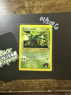 Erika's Oddish 47/132, Gym Heroes, Pokemon TCG 2000, Vintage, WOTC, Uncommon, NM - Image 3