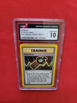 GEM MINT Pokemon: PokeGear #88/111 1st Edition Neo Genesis 2000 - CGC 10 - A62 - Image 4