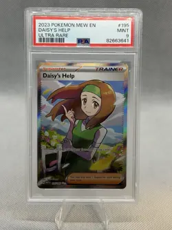 Pokemon TCG Scarlet & Violet 151 Daisy’s Help Ultra Rare #195/165 PSA 9 - Image 1
