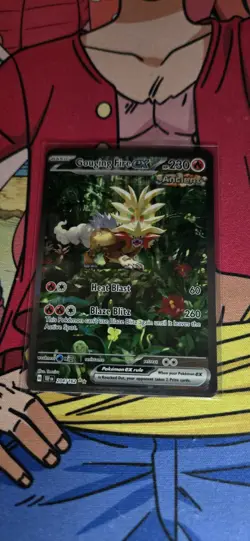 Pokemon TCG Gouging Fire EX Scarlet & Violet Temporal Forces 204/162 - Image 1