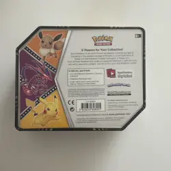 2020 - Pokemon TCG - V Powers Eevee Tin - Factory Sealed New! - Image 2