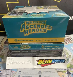 Ascended Heroes ETB Pokemon Center Exclusive (2) + Gamer Mats (2) IN HAND - Image 3