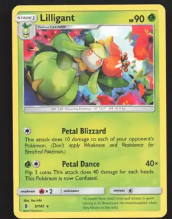 Lilligant 5/145 Rare Pokemon SM - Guardians Rising Near Mint or Better - Image 1