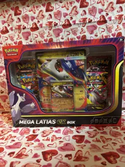 Pokemon Mega Evolution Mega Latias Ex Box Factory Sealed with 4 Booster Packs - Image 1