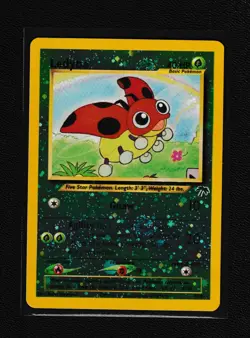 Ledyba #7 Southern Islands Reverse Holo Pokemon TCG 1999 w/ Double Swirl! - Image 1
