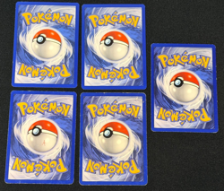 x5 Pokemon TCG Entei 34 Reverse Holo Black Star Promo WOTC MP LP NM Swirls - Image 2