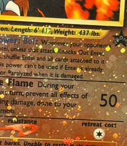 x5 Pokemon TCG Entei 34 Reverse Holo Black Star Promo WOTC MP LP NM Swirls - Image 3