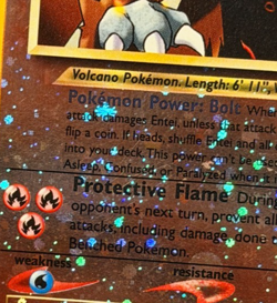 x5 Pokemon TCG Entei 34 Reverse Holo Black Star Promo WOTC MP LP NM Swirls - Image 4