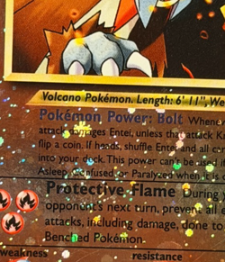 x5 Pokemon TCG Entei 34 Reverse Holo Black Star Promo WOTC MP LP NM Swirls - Image 5