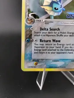 Pokemon TCG - Vaporeon 18/113 - Ex Delta Species Holo Rare - Image 4