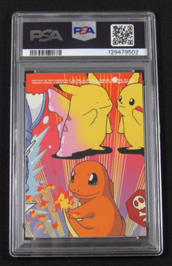 2000 Topps Pokemon T.V. #6 JIGGLYPUFF ANIMATION SERIES 2 STICK-ONS PSA 8 NM-MT - Image 2