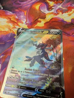 Hisuian Samurott V GG51/GG70 Crown Zenith Galarian Gallery Full Art Pokemon TCG - Image 5