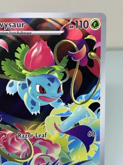Pokemon TCG Ivysaur 134/132 Illustration Rare Mega Evolution Full Art - Image 4