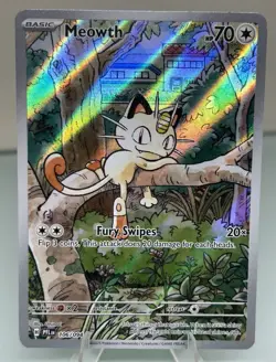 Pokemon TCG Phantasmal Flames Meowth 106/094 Full Art English NM - Image 1