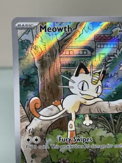 Pokemon TCG Phantasmal Flames Meowth 106/094 Full Art English NM - Image 3
