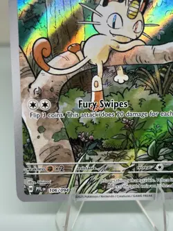 Pokemon TCG Phantasmal Flames Meowth 106/094 Full Art English NM - Image 5