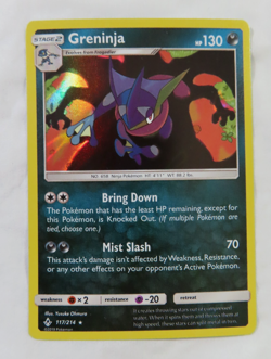 HOLO RARE Greninja 117/214 SM Unbroken Bonds Pokemon Charizard Shadow NM - Image 1