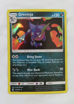 HOLO RARE Greninja 117/214 SM Unbroken Bonds Pokemon Charizard Shadow NM - Image 2