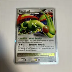 Pokemon: Flygon LV.X Rising Rivals 105/111 (Ultra Rare Holo Level Up) - Image 1
