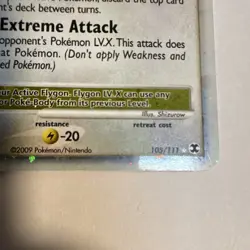 Pokemon: Flygon LV.X Rising Rivals 105/111 (Ultra Rare Holo Level Up) - Image 3