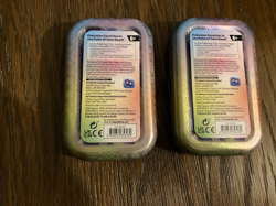 2 Empty Pokemon Mini Tins - Smoliv & Finizen - Paldean Fates 2024 - Image 2