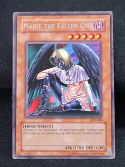 YuGiOh TCG 3 x Marie the Fallen One - LON-046 - Rare - Unlimited Edition LP-MP - Image 3