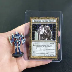 Vintage Yu-Gi-Oh DDM Dungeon Dice Monsters Gearfried The Iron Knight 1996 - Image 1