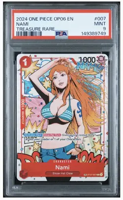 PSA 9 Nami (TR) ST01-007 – Wings of the Captain OP06 – “GTA Nami” – One Piece - Image 1